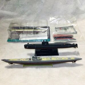 潜水艦ミニチュアモデル 4種 Uボート 56、IX B、伊9潜甲型、571