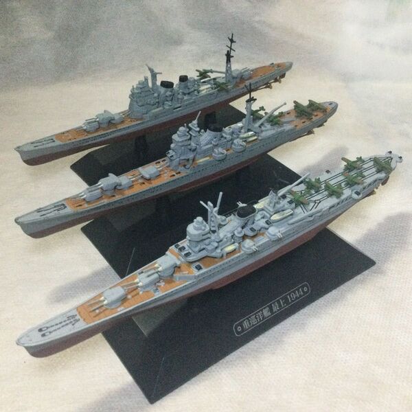 日本海軍 重巡洋艦 高雄、最上、筑摩 1/1100 イーグルモス 世界の軍艦コレクション