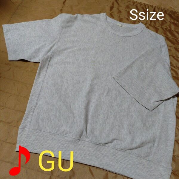 グレー クルーネック Tシャツ Sサイズ GU ジーユー メンズ レディース