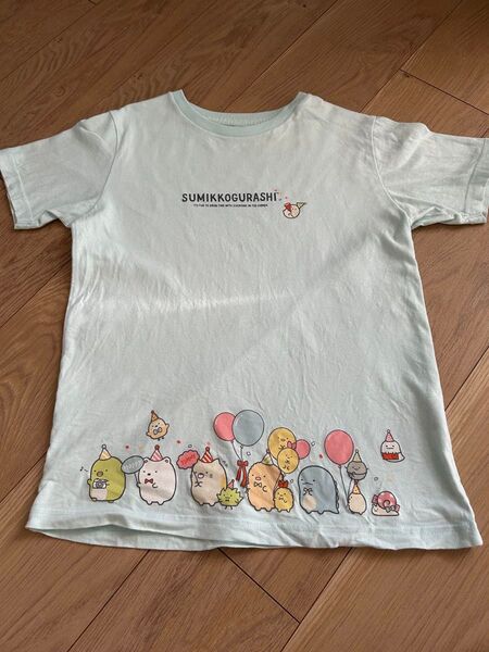 すみっコぐらし 半袖 140 子供服 UNIQLO Tシャツ 水色 パジャマにも