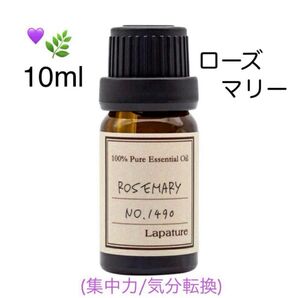 【100%天然精油】ローズマリー エッセンシャルオイル アロマオイル アロマ リフレッシュ ●精油追加ごとに同梱割引あり