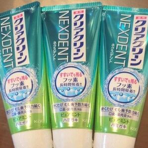 クリアクリーン ネクスデント 薬用ハミガキ フッ素 花王 綿棒
