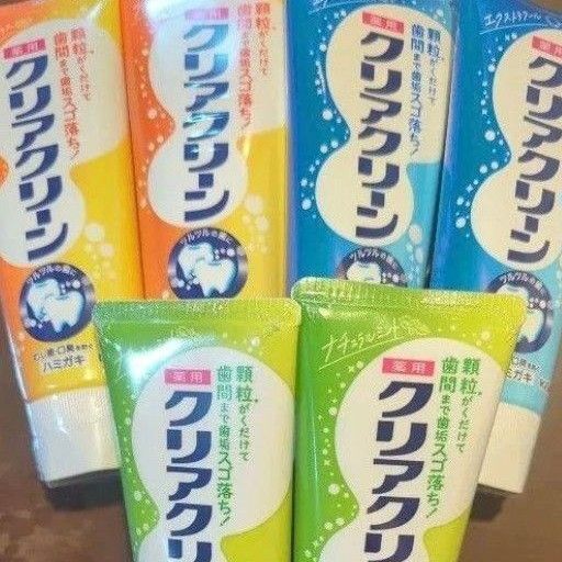 クリアクリーン 6本 薬用ハミガキ 花王 歯磨き粉 ミニおりがみ