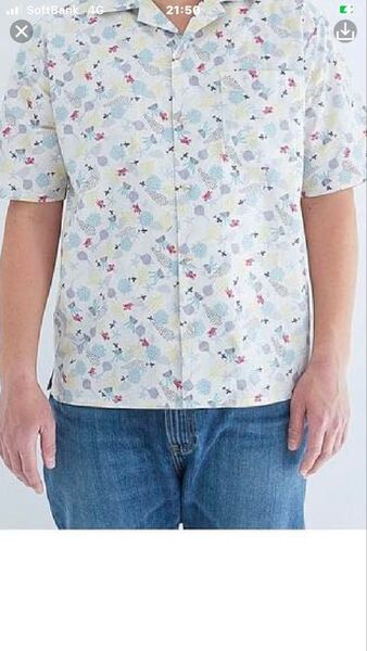 nico 大きいサイズのフリー メンズアロハシャツ風半袖シャツ/セバスチャン新品