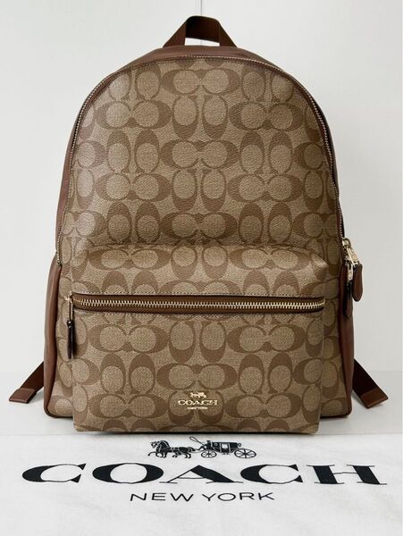 【良品】定価5.7万 コーチ メンテ済み COACH ビジネス レザー バッグ ブリーフケース バックパック リュック 本革