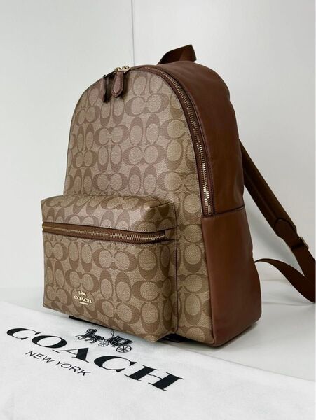 【良品】定価5.7万 コーチ メンテ済み COACH ビジネス レザー バッグ ブリーフケース バックパック リュック 本革