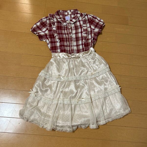 ワンピース Axes femme kids ワンピースドレス 140 アクシーズファム 女の子