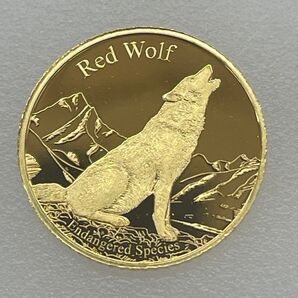 純金 レッドウルフ・コンコルドコイン 1/25oz 1.244g ケース入り K24
