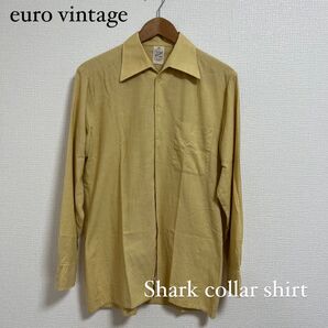【Euro Vintage】シャクカラーシャツ 古着シャツ ヴィンテージシャツ