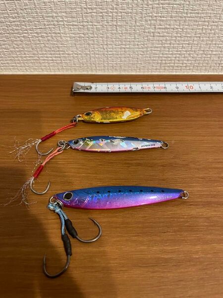 メジャークラフト ジグパラ40g×1個30g×1個ドラッグメタルキャストのようなジグ30g×1個合計3個