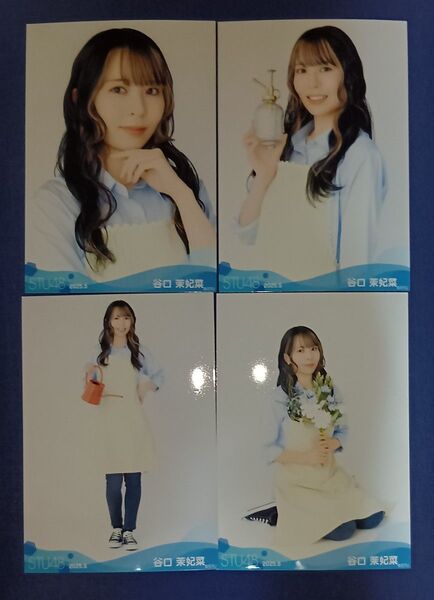 ★ 谷口茉妃菜 STU48 2025年5月度 ランダム生写真 / 4種 コンプ