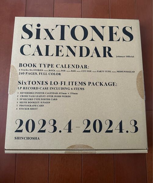 SixTONES 公式カレンダー 2023-2024
