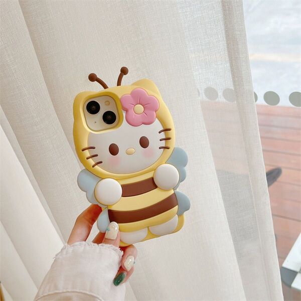 iPhone12/12proケース スマホケース アイホンケースキティちゃん 耐衝撃 シリコン