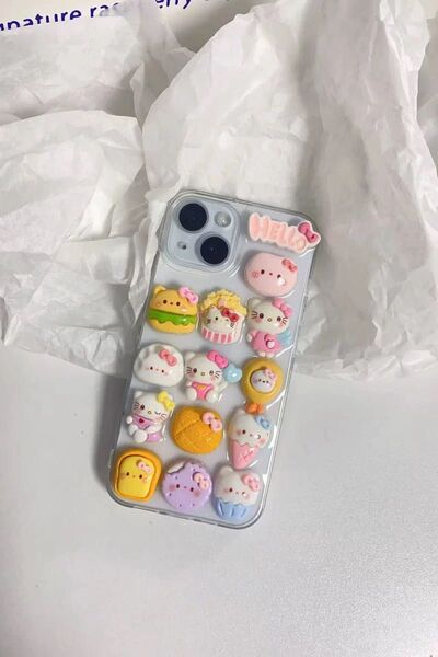 iphone 7/8/SEケース スマホケース アイホン 立体感 キティちゃん ハローキティ