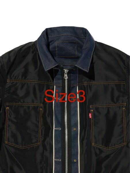 sacai x LEVI'S Men's Denim x Nylon Twill Reversible Blouson