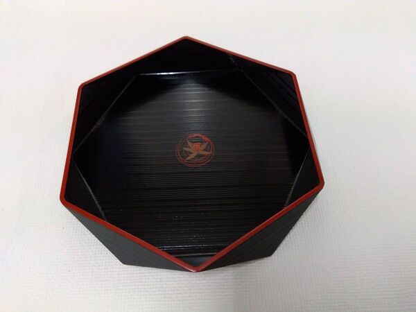 【新品】茶道具 六角菓子器 漆器
