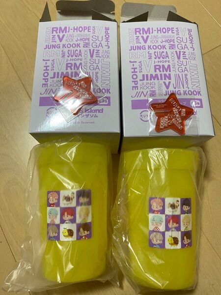 スシロー×BTS Island カラーチェンジングカップ&星形マーカー 2個セット