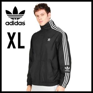 adidas★黒★XL★トラックジャケット★ナイロンジャケット★男女兼用★春秋冬★匿名送料無料