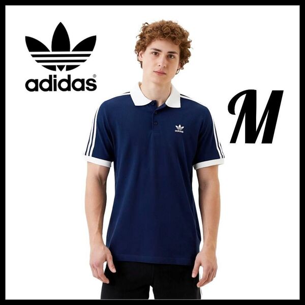 adidas★濃紺★M★ポロシャツ★Tシャツ★スポーツウェア★男女兼用★春秋冬★匿名送料無料