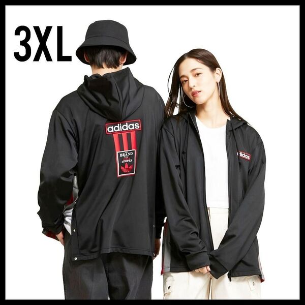 adidas★黒★3XL★アディブレイクパーカー★フーディー★ジャージ★トラックジャケット★男女兼用★春秋冬★匿名送料無料