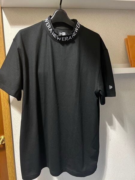 NEW ERA GOLFニューエラ/半袖 モックネックTシャツ ジャカードロゴ ブラック | ゴルフ