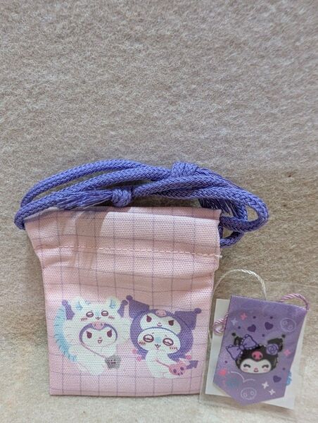 ちいかわ × サンリオキャラクターズ コラボ記念 モモンガ クロミ ミニ巾着 ノベルティセット 未使用品