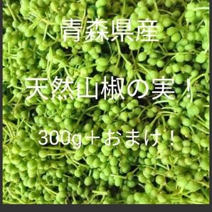 青森県産天然山椒の実300g+300g!