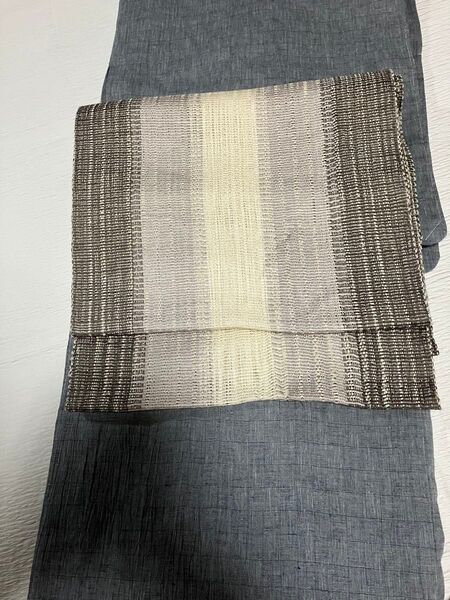 お値下げ! 夏帯 名古屋帯 羅 美品 正絹