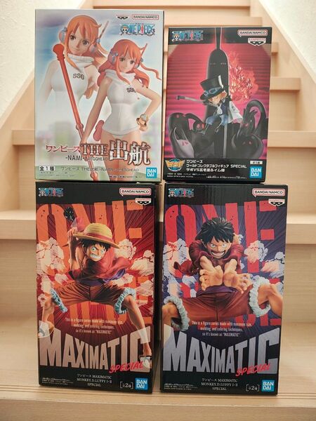 ワンピース ルフィ サボ ナミ フィギュア 4個セット