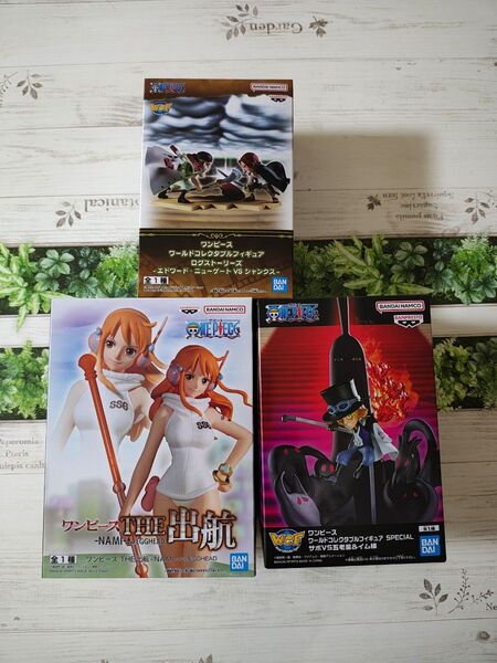 ワンピース ワールドコレクタブル フィギュア サボ エドワードVSシャンクス 出陣 ナミ 3個セット