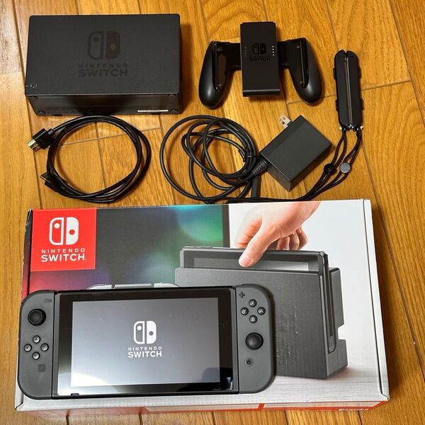 ニンテンドースイッチ Nintendo Switch 本体 グレー HAC-S-KAAAA 初期化済