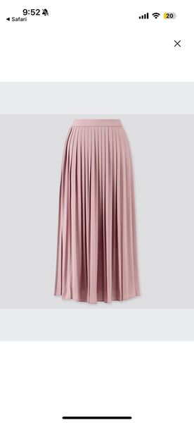 スカート シフォンプリーツスカート ユニクロ ロングスカート UNIQLO Sサイズ