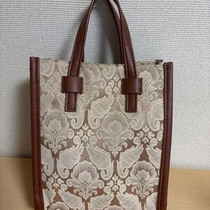 オペークドットクリップ ジャガード柄バッグ 2wayバッグ