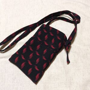 221 着物リメイク スマホポシェット ポケットあり