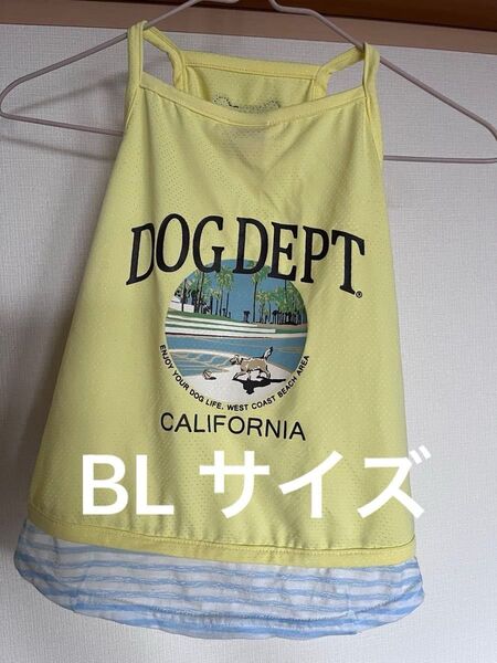 Dogdept ドッグデプト 犬服 イエロー BLサイズ タンクトップ キャミソール