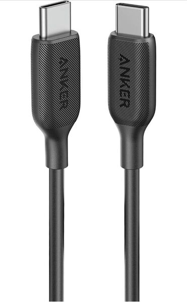 【新品未使用】Anker PowerLine III USB-C & USB-C 2.0 ケーブル (0.9m ブラック) 60W