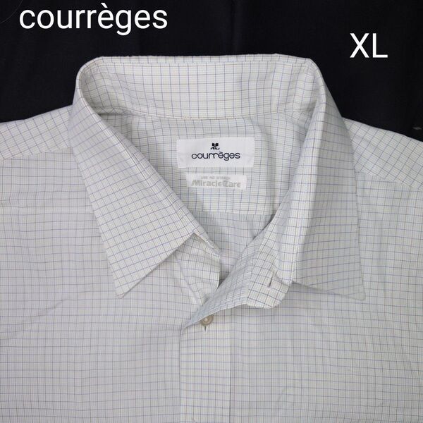 クレージュ courrges チェック柄 長袖シャツ クレージュ XL