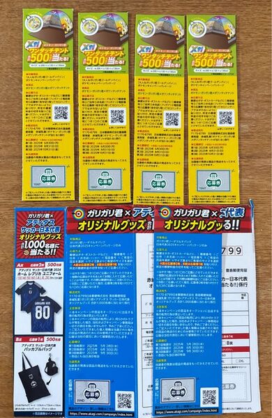赤城乳業 ガリガリ君 ポケモン adidas サッカー 日本代表 キャンペーン 応募券