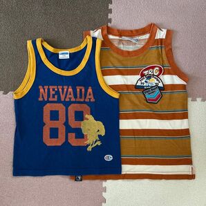 Champion、T&C Tシャツ ノースリーブ 2枚セット 110