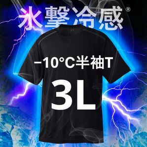ワークマン 氷撃冷感(R)-10℃半袖Tシャツ 3L ブラック 新品未使用 暑熱対策 熱中症対策 アウトドア スポーツ