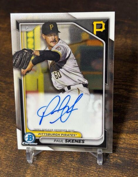 ポールスキーンズ 直筆サイン 2024 topps bowman MLB