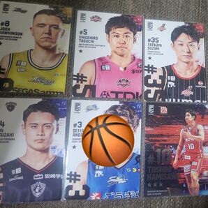 Bリーグリアルカードコレクション5枚