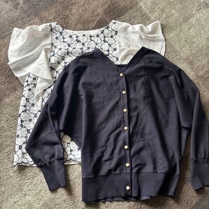 2点セット トップス カーディガン レディース