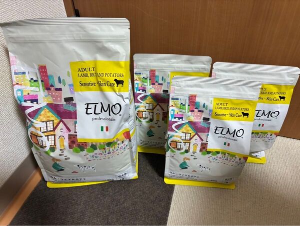 ELMO エルモ ドッグフード ラム・ライス&ポテト 成犬用 3kg 1袋+800g 3袋