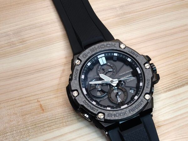CASIO G-SHOCK GST-B100X B100カーボン ソーラー メンズ ウォッチ 腕時計 Bluetooth ⑦