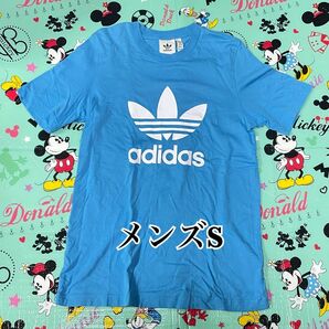 adidas 半袖Tシャツ メンズS ブルー