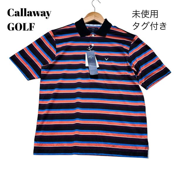 【未使用タグ付き・Sサイズ 】Callaway GOLF キャロウェイゴルフ メンズゴルフウェア ポロシャツ 半袖 速乾