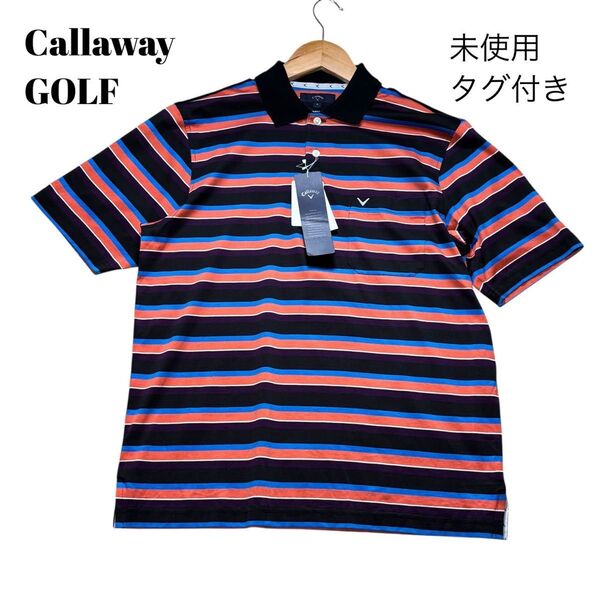 【未使用タグ付き・Sサイズ 】Callaway GOLF キャロウェイゴルフ メンズゴルフウェア ポロシャツ 半袖 速乾