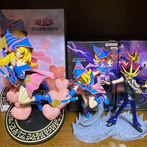 遊戯王 ブラックマジシャンガール&闇遊戯フィギュア