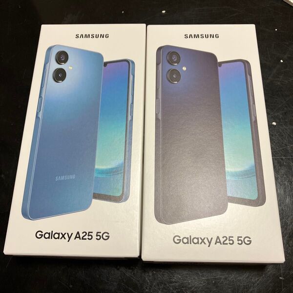 Galaxy A25 5G SCG33 ライトブルー,ブラック au/UQ版 SIMフリー 未使用品 SAMSUNG 計2台
